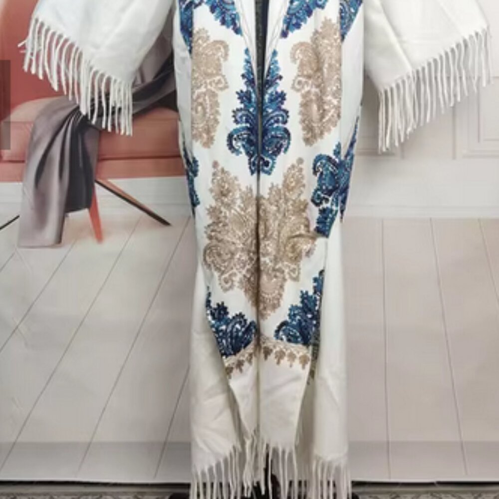 Bundle for @Strouart Winter Wool Kimono Duster Cardigan Embroidered - Picture 3 of 13
